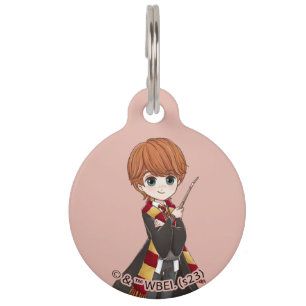 Magical Ron Weasley Watercolor Pet ID Tag
