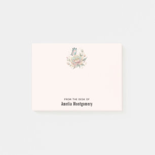 Magical Rose and Butterfly Pastel Colors Post-it Notes