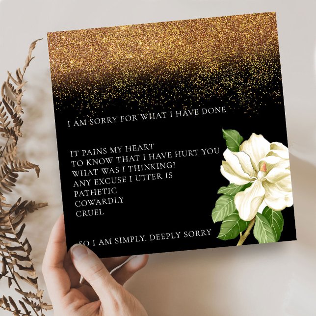 Magical Sand Floral I’m sorry apology Card (Creator Uploaded)