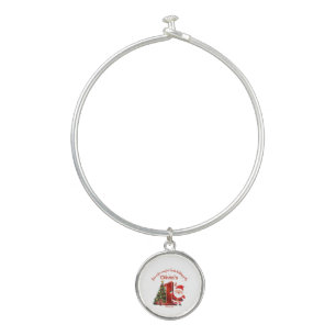 Magical Santa Birthday Design for Kids Bangle Bracelet