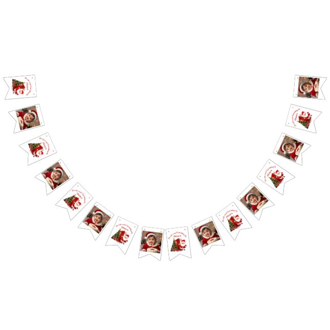Magical Santa Birthday Design for Kids Bunting Flags (All)