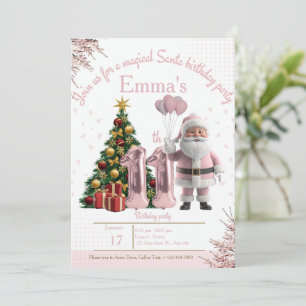 Magical Santa Birthday Invitation – 11th Birthday
