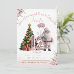 Magical Santa Birthday Invitation – 12th Birthday