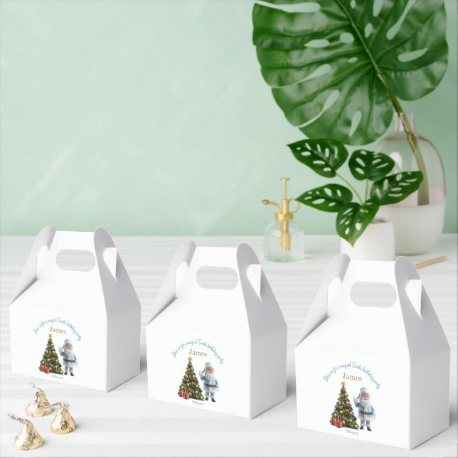 Magical Santa Birthday Invitation Favor Boxes (Multiple)