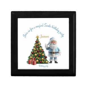 Magical Santa Birthday Invitation  Gift Box