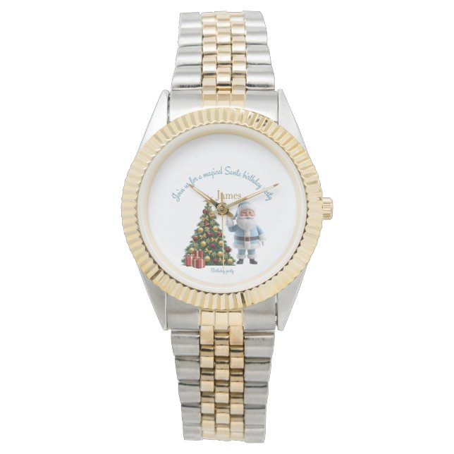 Magical Santa Birthday Invitation  Watch (Front)