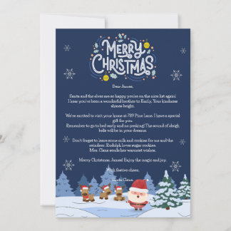 Magical Santa Letter Card