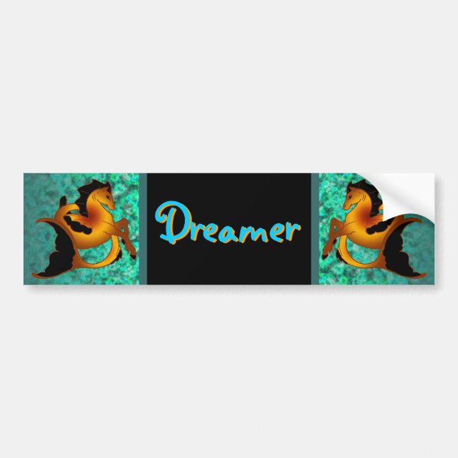 Magical Sea Horse Collection Bumper Sticker (Front)