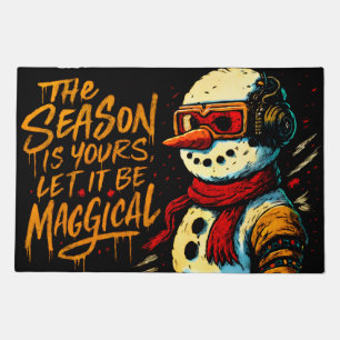 Magical Season Snow-Bro Door Mat Funky Christmas W