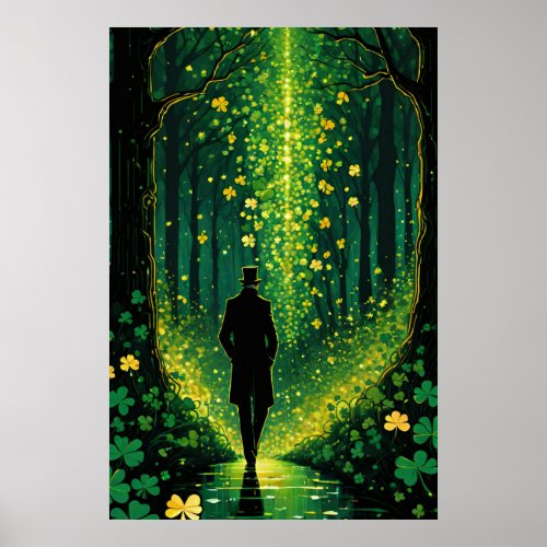 Magical Shamrock Path Poster