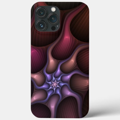 Magical Shiny Abstract Striped Colorful Fractal iPhone 13 Pro Max Case