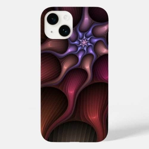 Magical Shiny Abstract Striped Colorful Fractal Case_Mate iPhone 14 Case