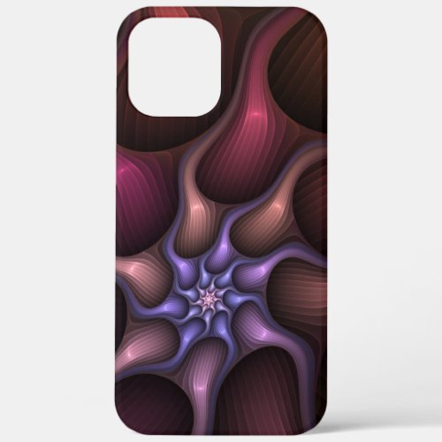 Magical Shiny Abstract Striped Colorful Fractal iPhone 12 Pro Max Case