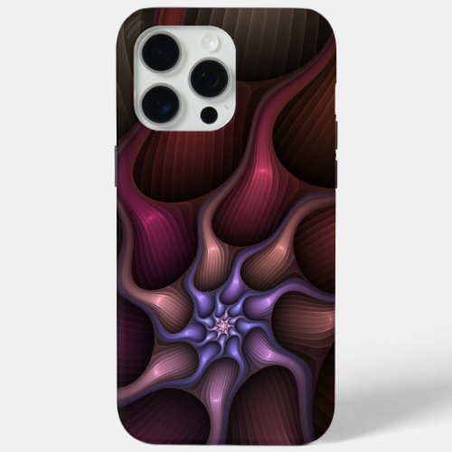 Magical Shiny Abstract Striped Colorful Fractal iPhone 15 Pro Max Case