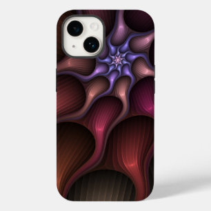Magical Shiny Abstract Striped Colorful Fractal Case-Mate iPhone 14 Case