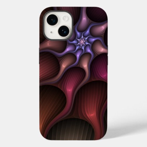 Magical Shiny Abstract Striped Colorful Fractal Case_Mate iPhone 14 Case