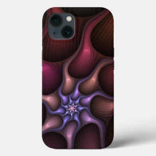 Magical Shiny Abstract Striped Colorful Fractal iPhone 13 Case