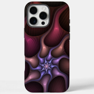 Magical Shiny Abstract Striped Colorful Fractal iPhone 16 Pro Max Case