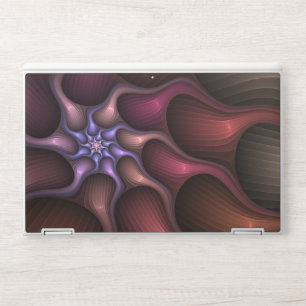 Magical Shiny Abstract Striped Colorful Fractal HP Laptop Skin