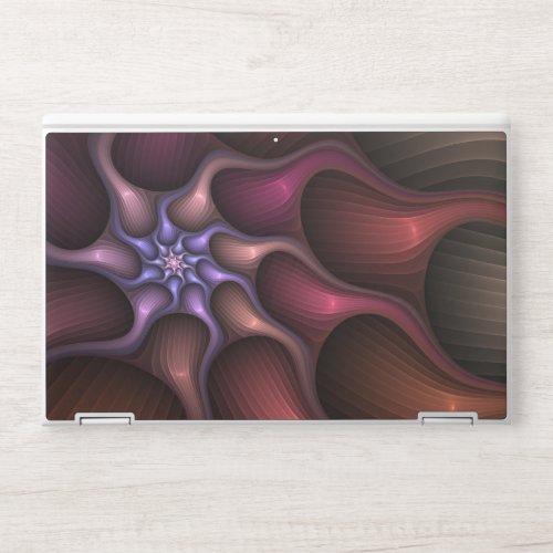 Magical Shiny Abstract Striped Colorful Fractal HP Laptop Skin