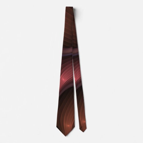 Magical Shiny Abstract Striped Colorful Fractal Neck Tie