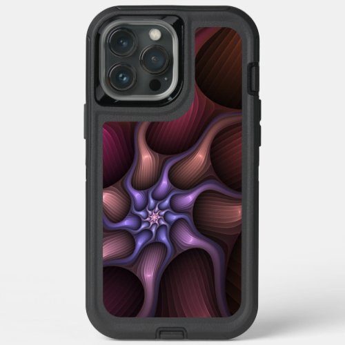 Magical Shiny Abstract Striped Colorful Fractal iPhone 13 Pro Max Case