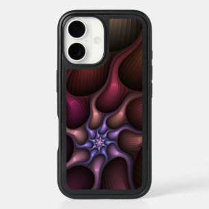 Magical Shiny Abstract Striped Colorful Fractal iPhone 16 Case