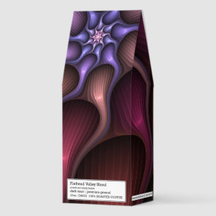 Magical Shiny Abstract Striped Colorful Fractal Roasted Coffee