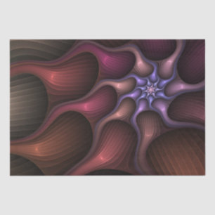 Magical Shiny Abstract Striped Colorful Fractal Tissue Paper