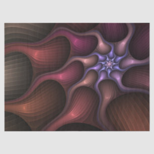 Magical Shiny Abstract Striped Colorful Fractal Tissue Paper