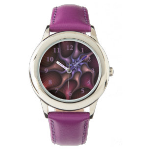 Magical Shiny Abstract Striped Colorful Fractal Watch