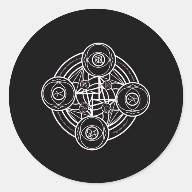 Magical Sigil (seal) Sticker18  Classic Round Sticker (Front)