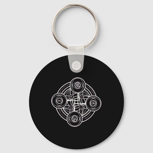 Magical Sigil (seal) Sticker18  Keychain (Front)