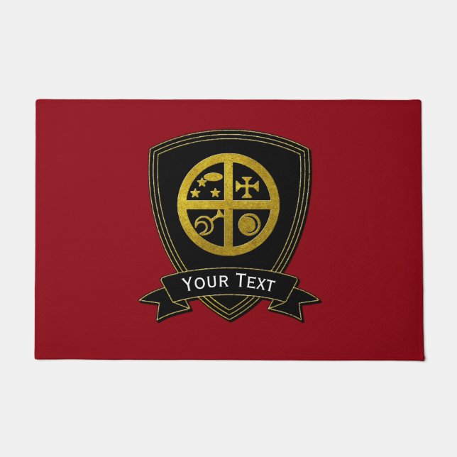 Magical Sigil Symbol Home Protection Doormat (Front)