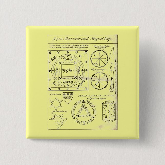 Magical Signs Button (Front)