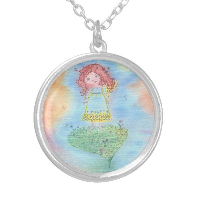 Magical  silver plated necklace (Front)