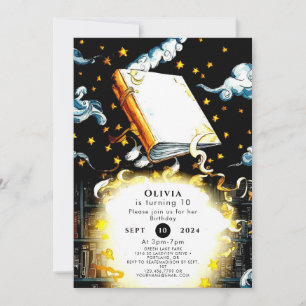 Magical Simple Children's Storybook Birthday Invitation