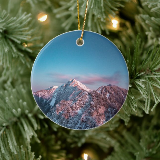 Magical sky above mountain Storžič, Slovenia Ceramic Ornament (Tree)