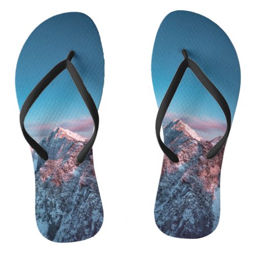 Magical sky above mountain Storžič Slovenia Flip Flops