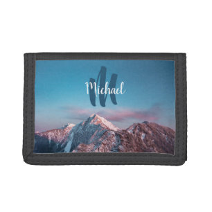 Magical sky monogram mountain Storžič Slovenia Trifold Wallet