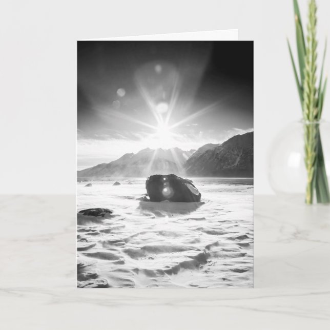 Magical snow apparition holiday card (Front)