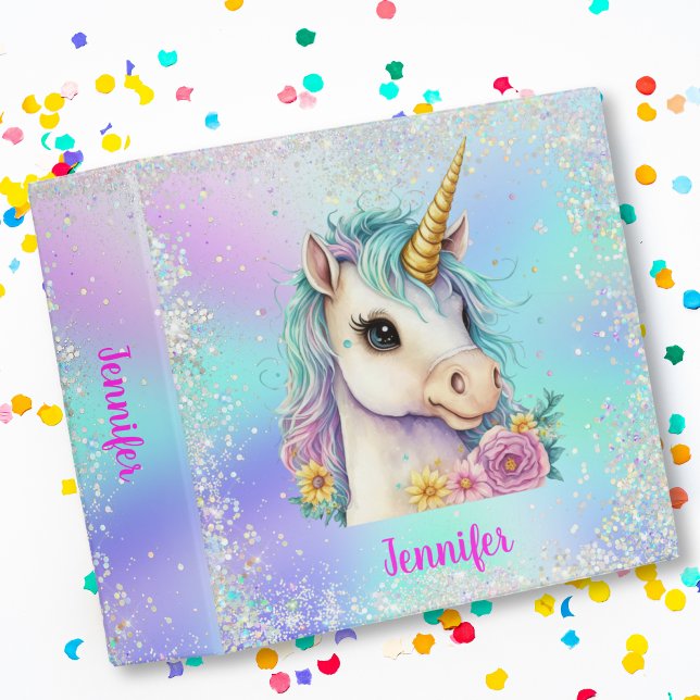 Magical Sparkle Unicorn School 3 Ring Binder (Creator Uploaded)