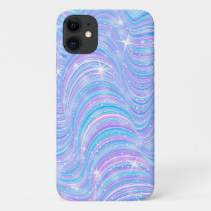 Magical Sparkly Pastel Waves iPhone case