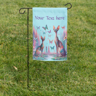 Magical Sphynx Butterflies Garden Flag