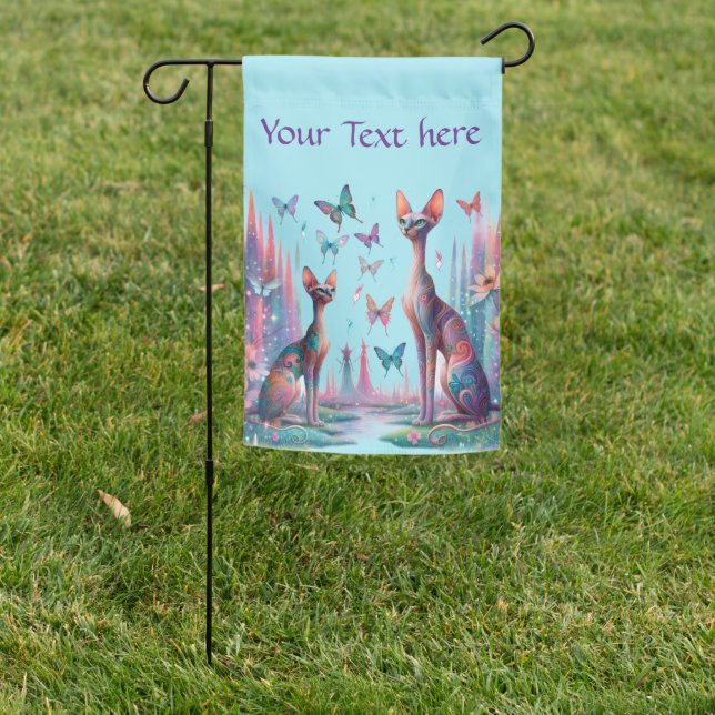 Magical Sphynx Butterflies Garden Flag (In SItu)