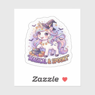 Magical & Spooky Halloween Unicorn Sticker