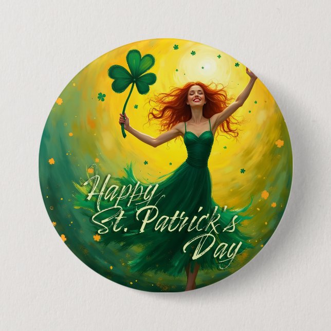 Magical St. Patrick's Day Button (Front)