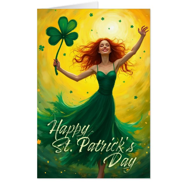 Magical St. Patrick's Day Card (Front)