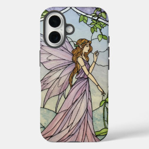 Magical Stained Glass effect Fairy iPhone 16 Case