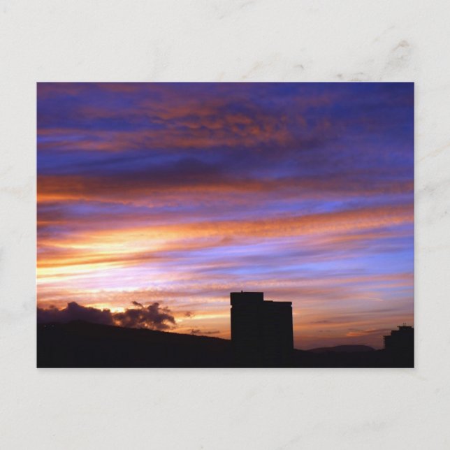 Magical sun rise in Hawaii Postcard (Front)